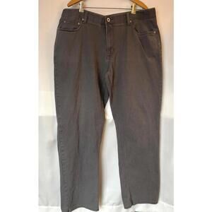 Iron Co Gray Casual Straight-Leg Jeans with Classic Five-Pocket Style 38x32